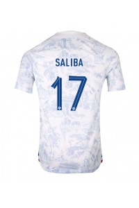 Frankrijk William Saliba #17 Voetbaltruitje Uit tenue WK 2022 Korte Mouw